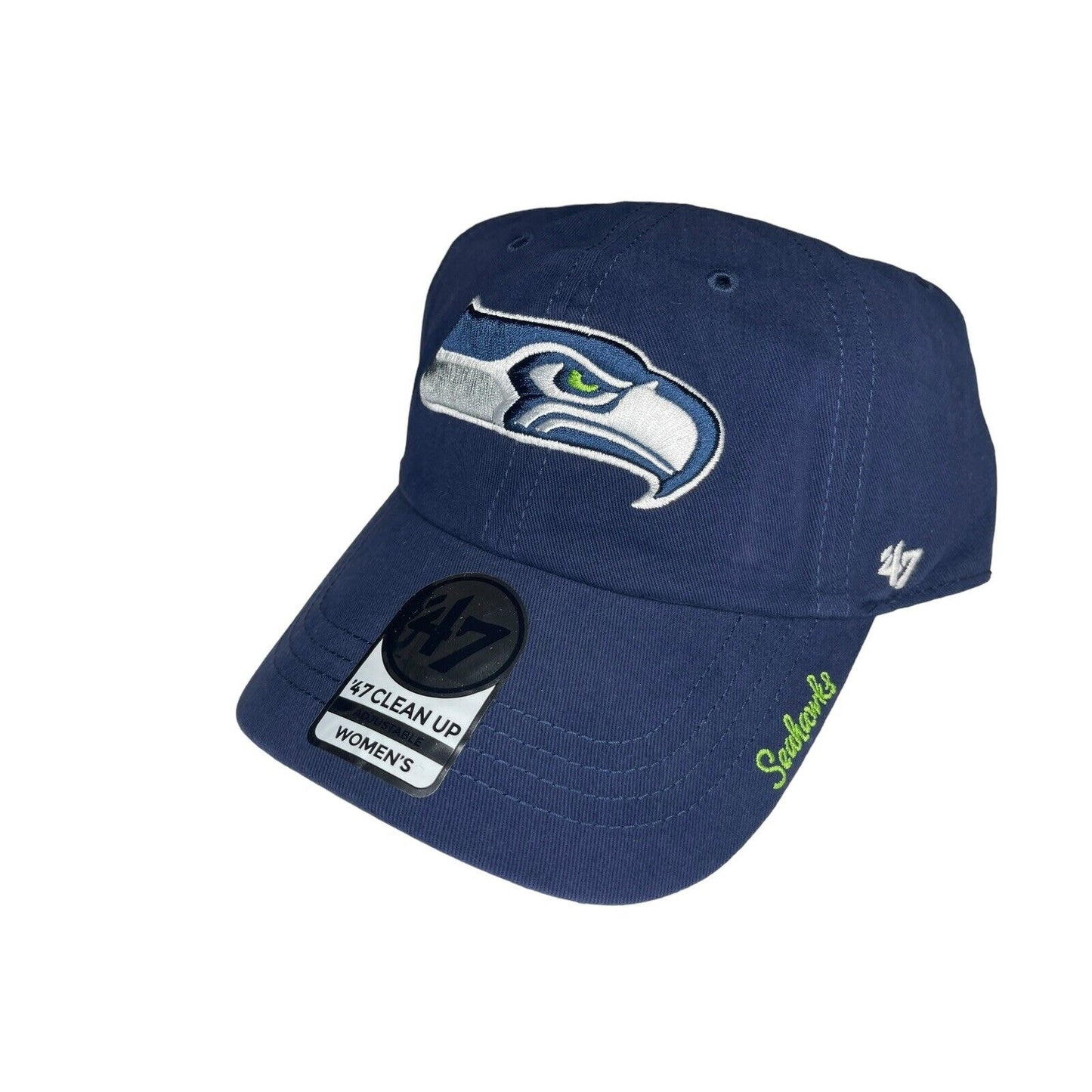 Seattle Seahawks Ladies Adjustable Hat Embroidered Logo Ballcap NFL Football NWT