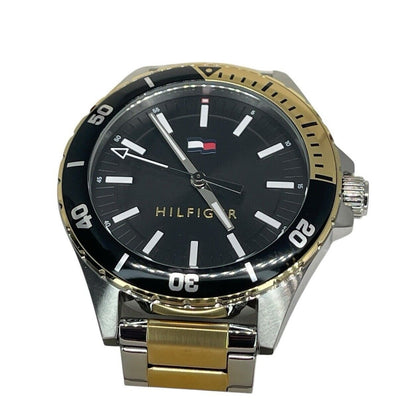 Tommy Hilfiger Two Tone Stainless Steel Bracelet Watch 43mm Sleek Men’s Fashion