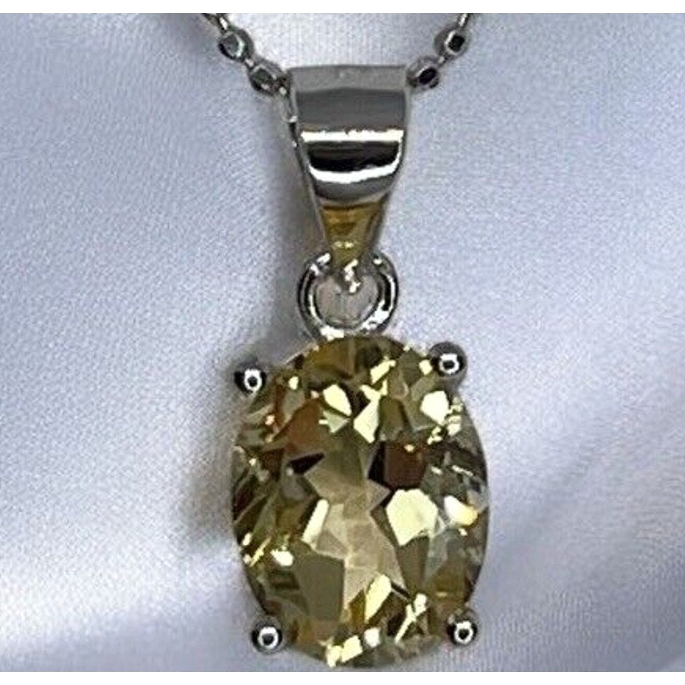 LUXY Gems Natural Citrine Sterling Silver Beaded Necklace (2 cts.) Luxury Style