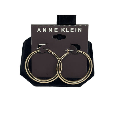 Anne Klein Gold Tone Hoop Earrings Fashion Stylish Elegant Minimal Everyday Wear