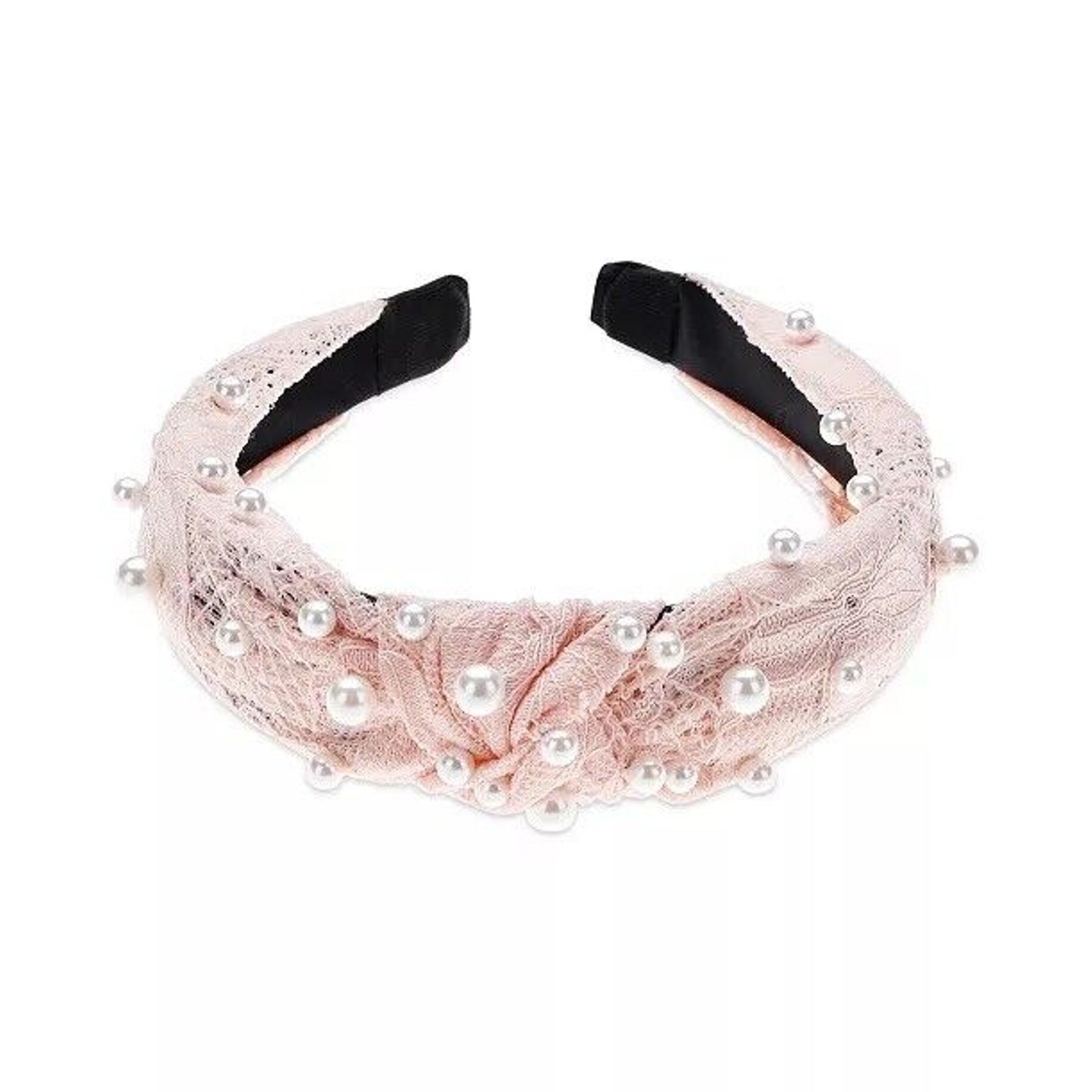 Faux Pearl Knot Headband Hair Fashion Chic Style Polyester Elegant Stunning NWT