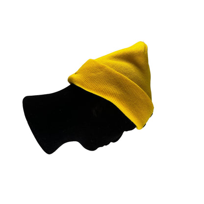 University of Michigan Beanie Hat TW Logo Yellow Cap College Football Unisex