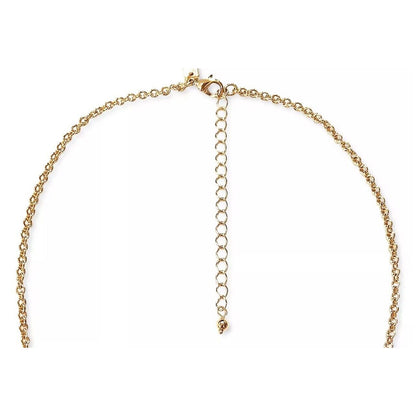 Gold Tone Rondelle Bead Crystal Collar Necklace Stylish Elegant Fashion Stunning