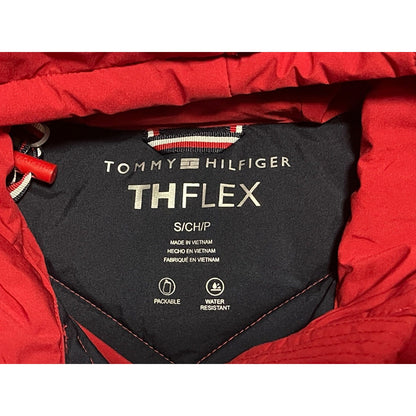 NWT Tommy Jeans Hilfiger Puffer Ski Coat Jacket THFlex Outerwear (Sz S) Crimson