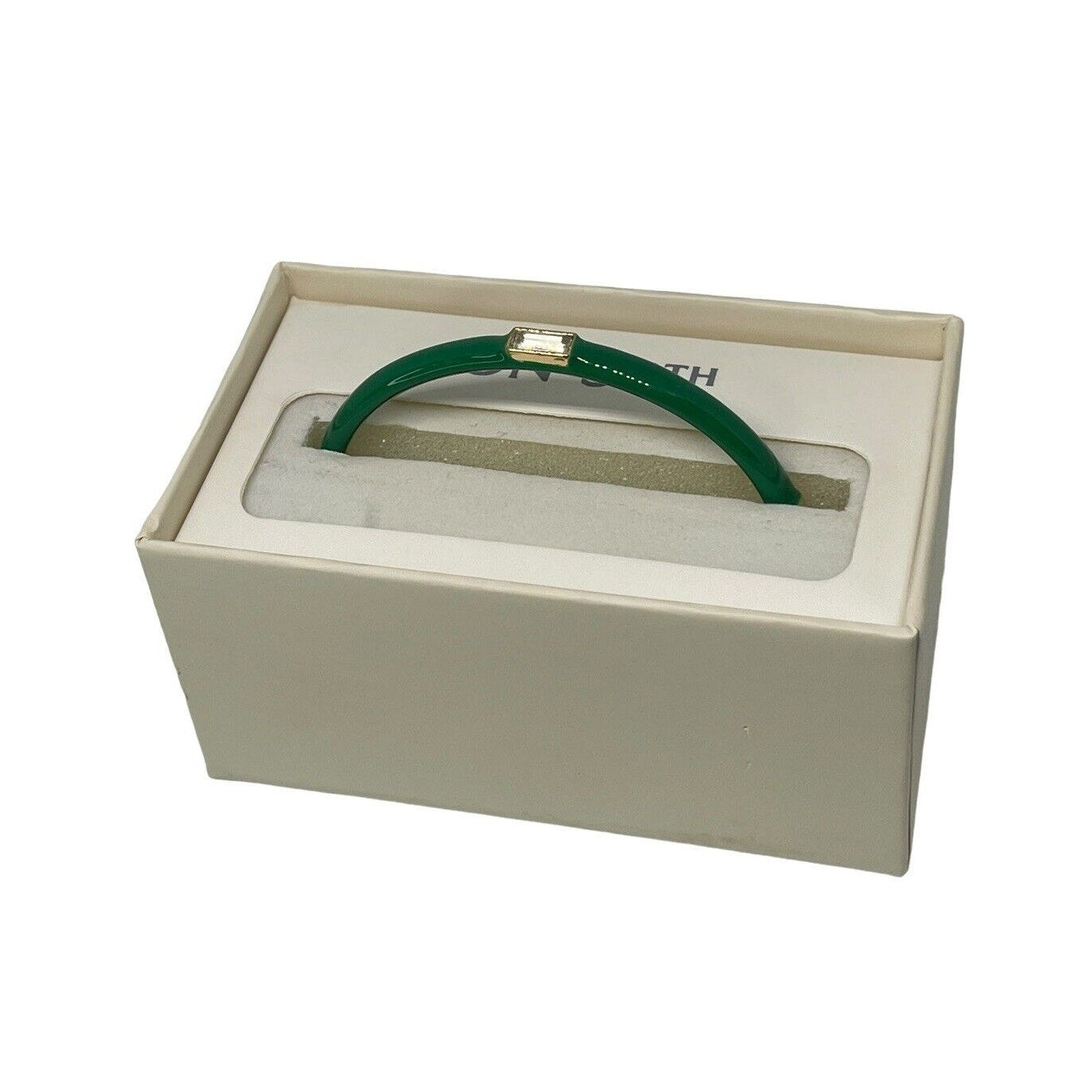 Gold Tone Bracelet Crystal Accent Bangle Style Women's Fashion Trendy Chic NWT
