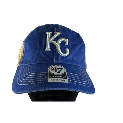 Kansas City Royals Snapback Hat 47 Logo Trucker Cap Ballcap MLB Baseball Unisex