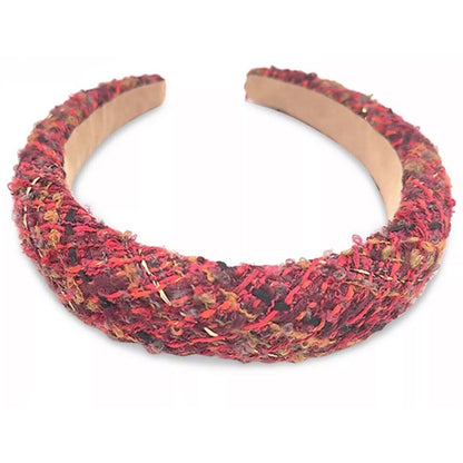 x3 Holiday Tweed Headband Hair Style Fashion Elegant Christmas NWT (Lot Of 3)