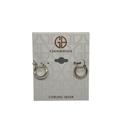 Sterling Silver Hoop Earrings Elegant Minimal Chic Fashion Trendy Everyday Wear