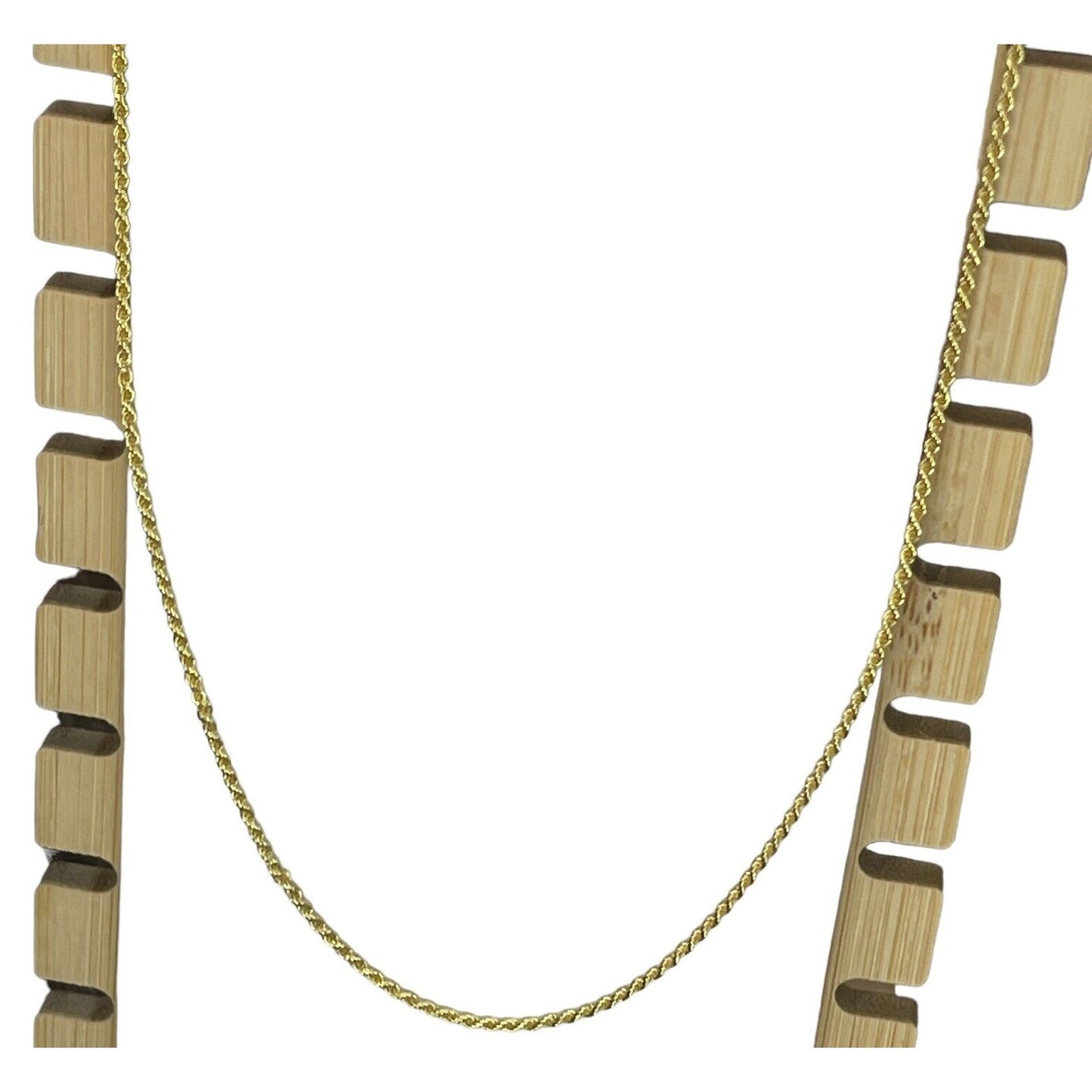 18K Gold Vermeil Rope Chain Necklace 24” Chic Everyday Wear Style Fashion Trendy