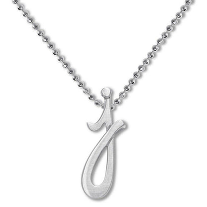 Alex Woo Sterling Silver ‘J’ Initial Pendant Necklace NY Designer Luxury Fashion