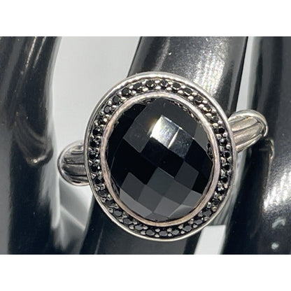 Peter Thomas Roth Natural Onyx Sterling Silver Ring (8 cts.) Sz 8 Luxury Elegant