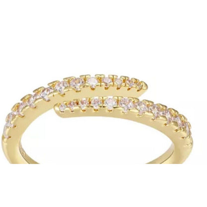 Unwritten Gold Plated CZ Ring (Sz 7) Stylish Fashion Trendy Chic Elegant Shiny