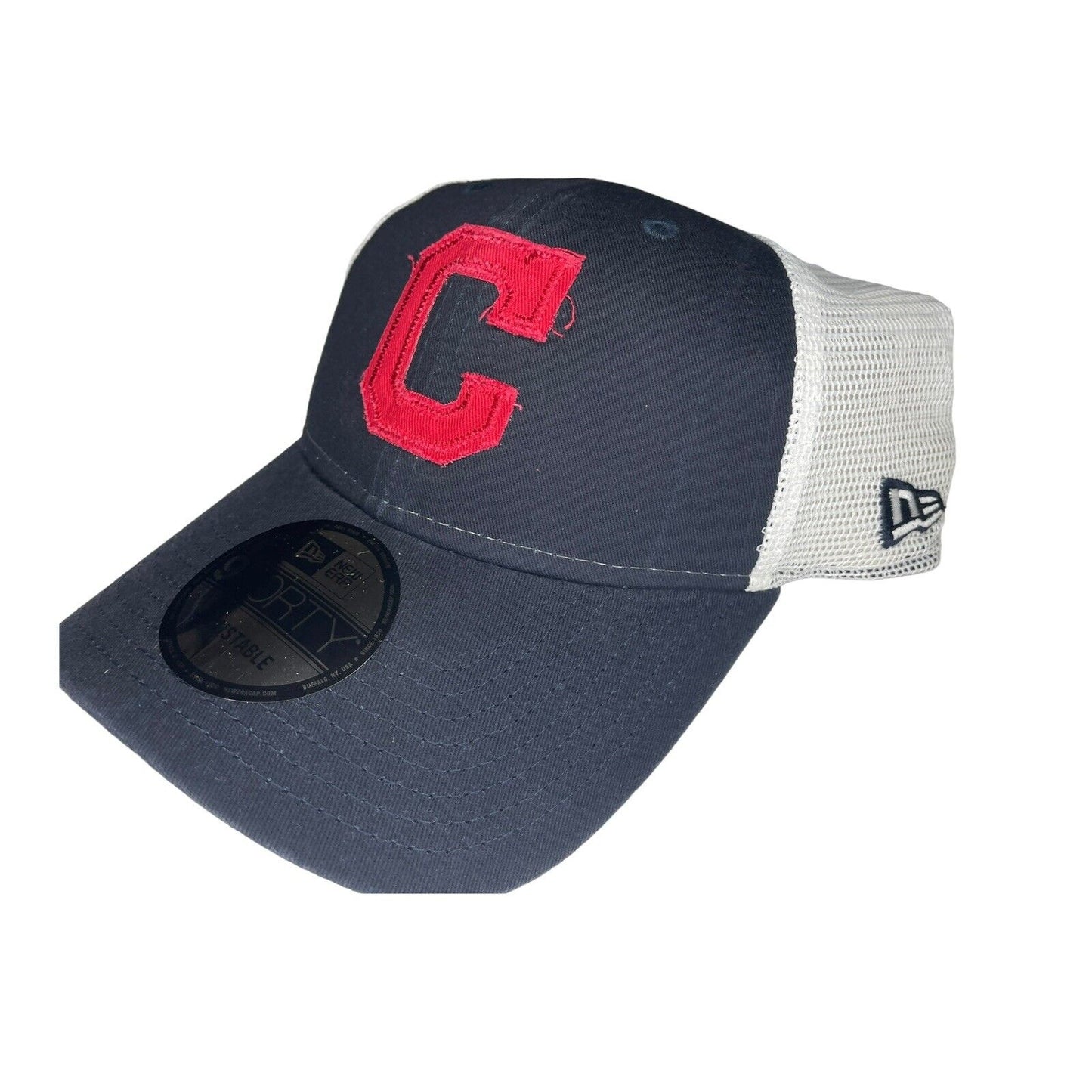 Cleveland Indians Trucker Snapback Hat Embroidered C Logo Cap MLB Baseball NWT