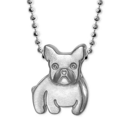 Alex Woo Sterling Silver French Bulldog Pendant Necklace Designer Frenchie Dog