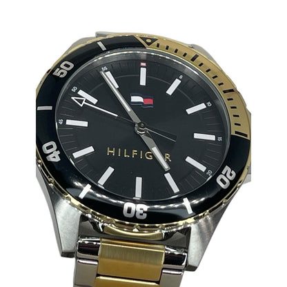 Tommy Hilfiger Two Tone Stainless Steel Bracelet Watch 43mm Sleek Men’s Fashion