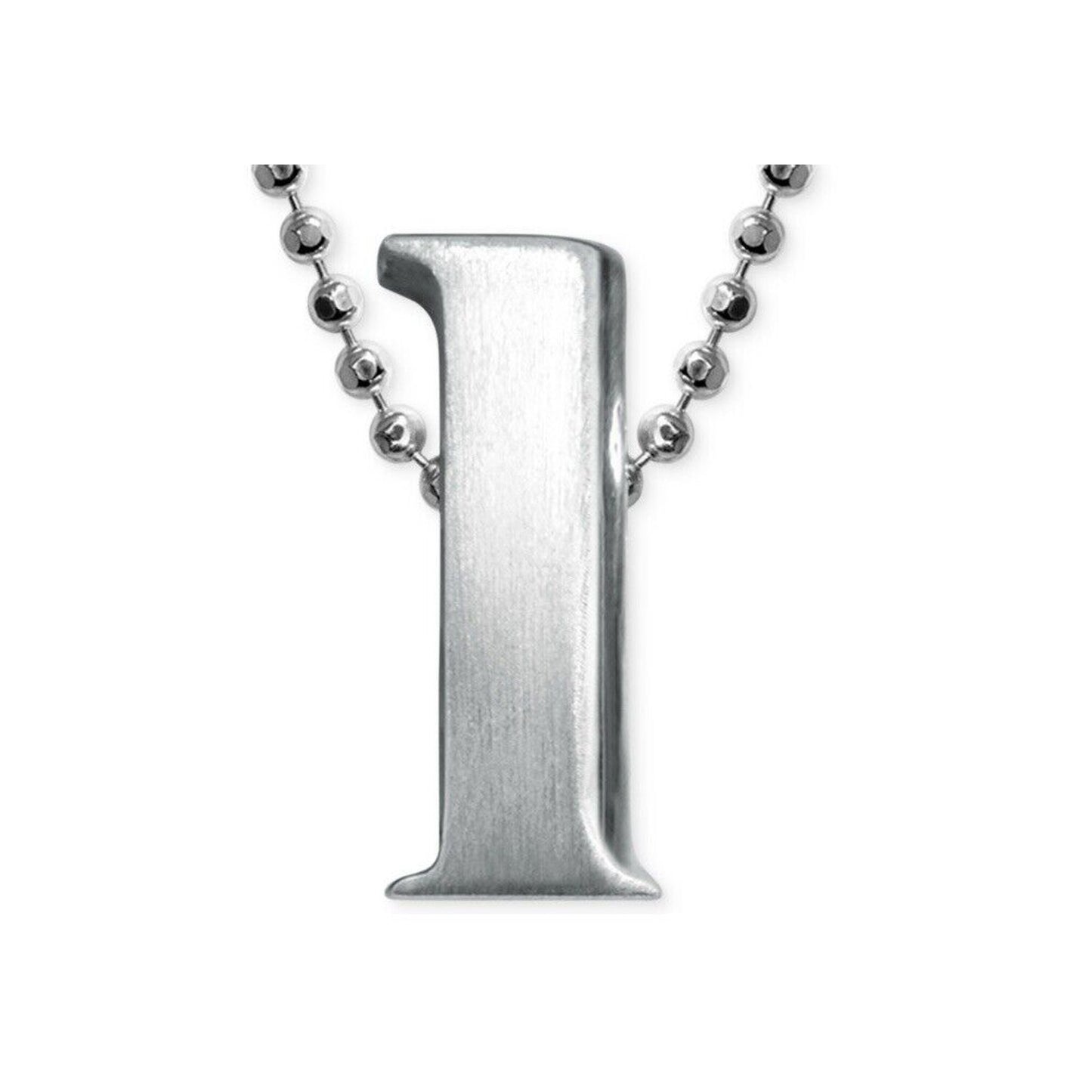 Alex Woo Sterling Silver ‘L’ Initial Pendant Necklace NY Designer Luxury Fashion