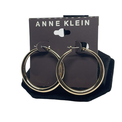 Anne Klein Gold Tone Hoop Earrings Fashion Stylish Elegant Minimal Everyday Wear