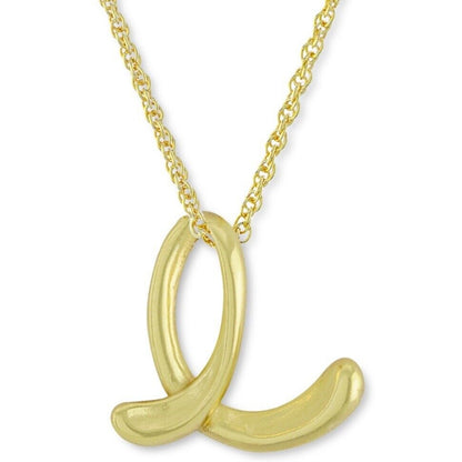 18K Gold Vermeil 'E' Initial Pendant Necklace Chic Dainty Trendy Fashion Stylish