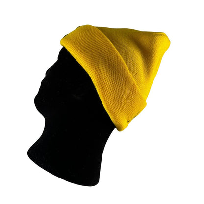 University of Michigan Beanie Hat TW Logo Yellow Cap College Football Unisex