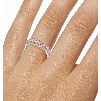 Silver Plated Heart Ring (Sz 10) Crystal Women's Fashion Trendy Style Chic NWT
