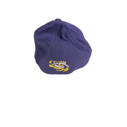 LSU Tigers Stretch Fitted Hat SZ S/M New Era Embroidered Big Logo Ballcap NCAA