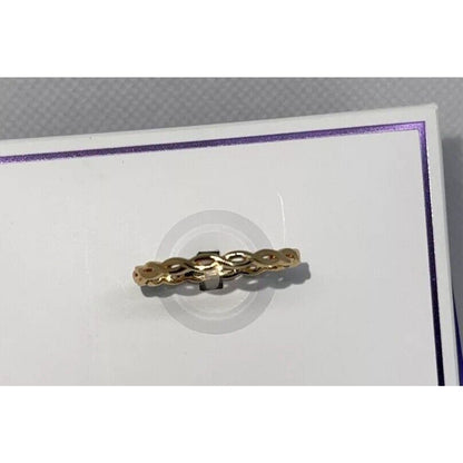 18K Gold Plated Chain Link Ring (Sz 6) Chic Stylish Fashion Elegant Trendy NWT