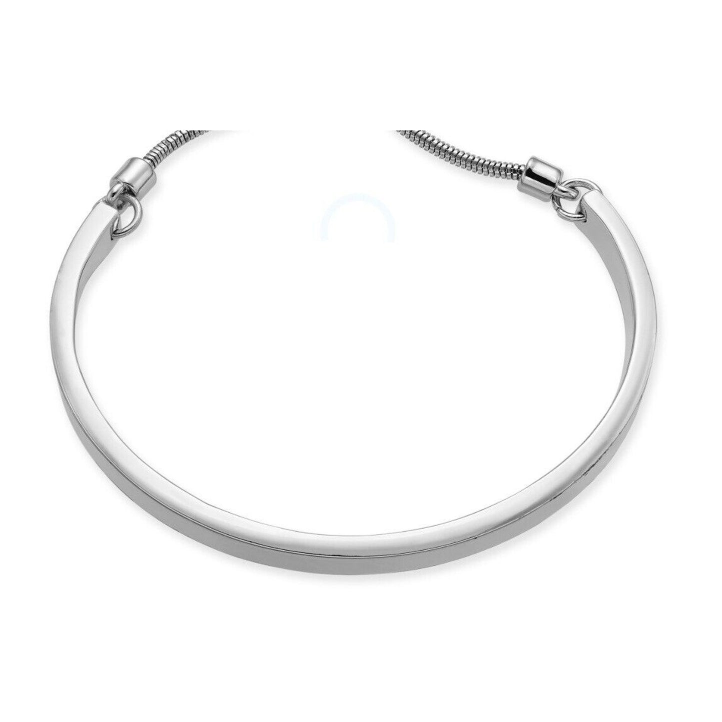 Alfani Silver Tone Bar Slider Bracelet Fashion Stylish Chic Minimal Elegant NWT