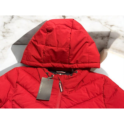 NWT Tommy Jeans Hilfiger Puffer Ski Coat Jacket THFlex Outerwear (Sz S) Crimson