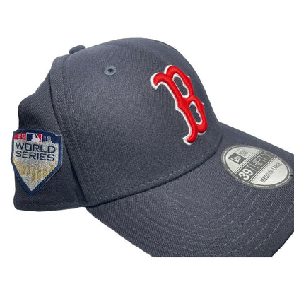 Boston Redsox 2018 World Series Hat Fitted SZ M/L B Logo Cap MLB Embroidered NWT