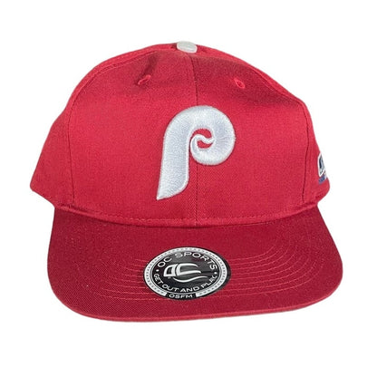 Philadelphia Phillies Adjustable Hat P Logo Red Cap Ballcap MLB Baseball NWT